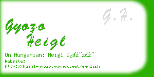 gyozo heigl business card